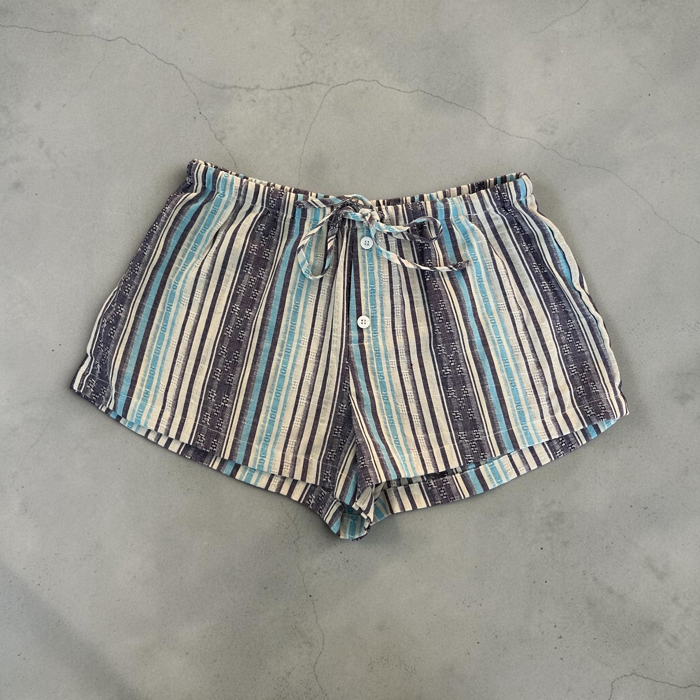 Coastal Drift Striped Shorts