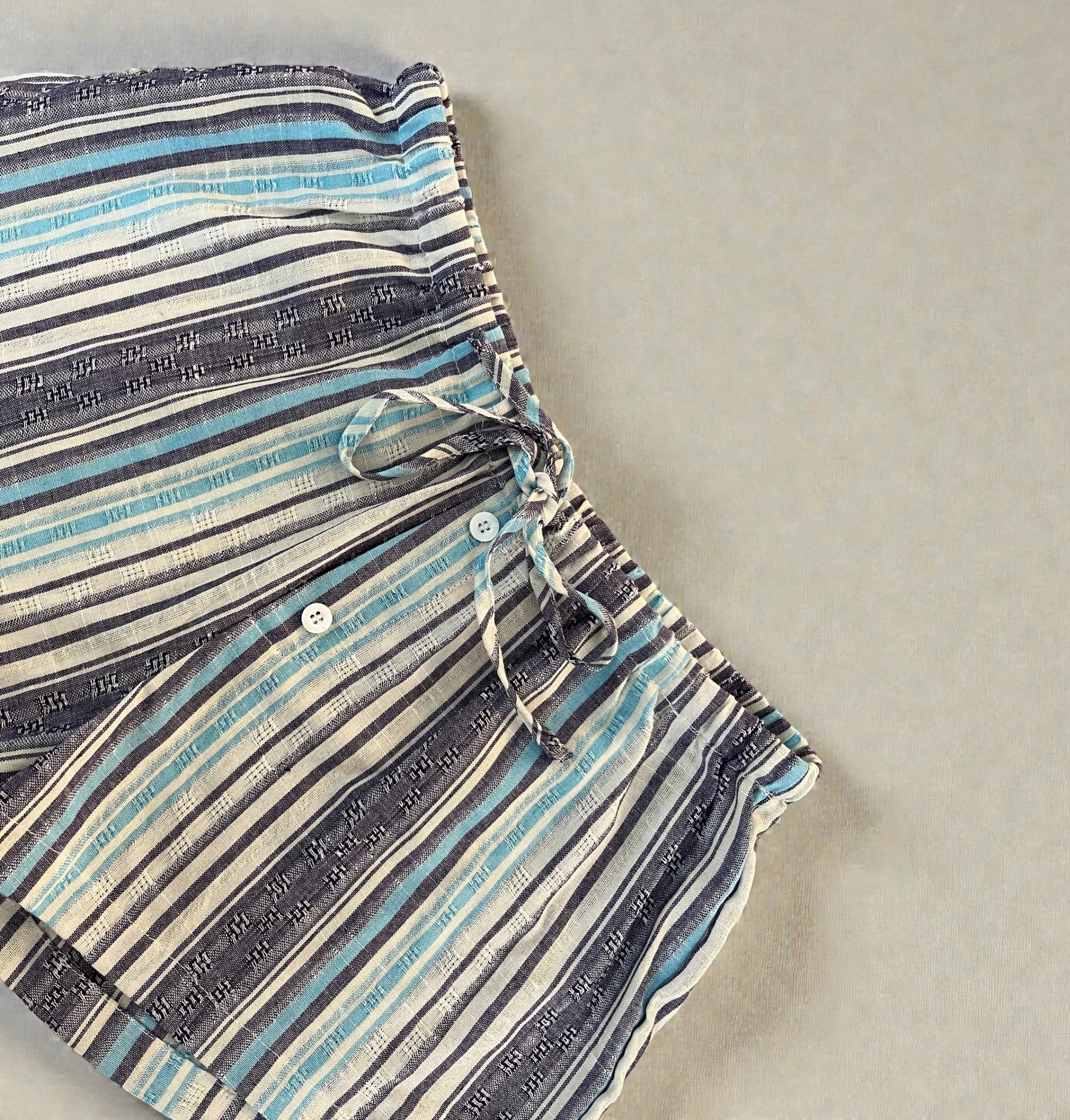 Coastal Drift Striped Shorts