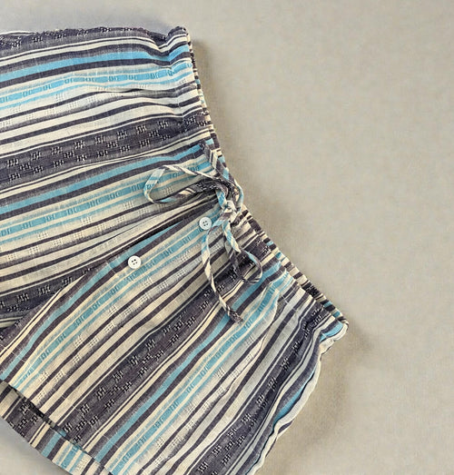 Coastal Drift Striped Shorts